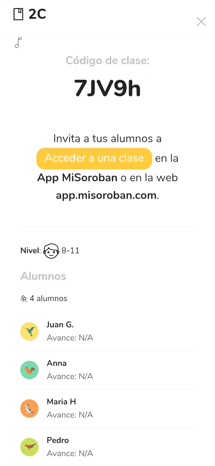 Panel de control docente con seguimiento de progreso