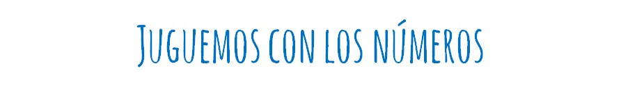 Ejercicio de lectura direccional Juguemos con los números