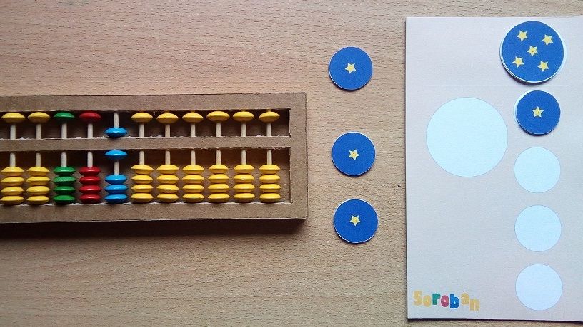 Sumar para restar Ábaco Japonés Soroban