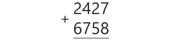 Ejercicio de suma mental Suma